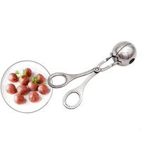 meat ballers maker stainless steel cake pop maker melon baller cookie cake rice dough ice tongs for fruits meatball cake kitchen