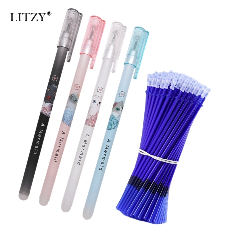 Волшебная гелевая ручка каваи 14 шт./компл. стираемая Заполняемая стержень 0 5 мм