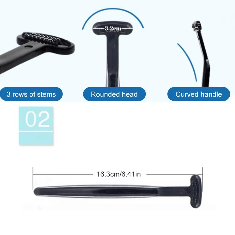 

2 Pack Tongue Scraper Tongue Cleaner Brush Removes Bad Breath Tonaue Cleaner