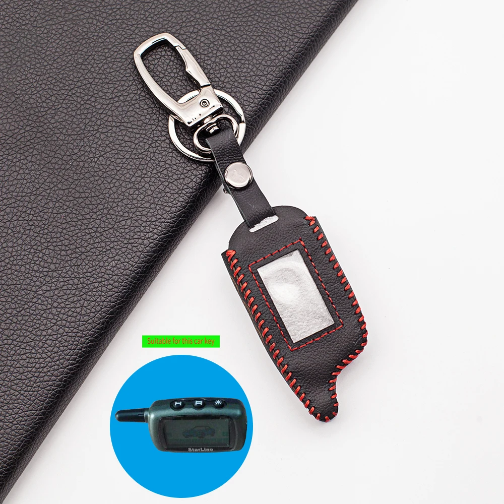 Русский кожаный чехол с дистанционным ЖК-дисплеем A9 для Twage Starline двухсторонняя