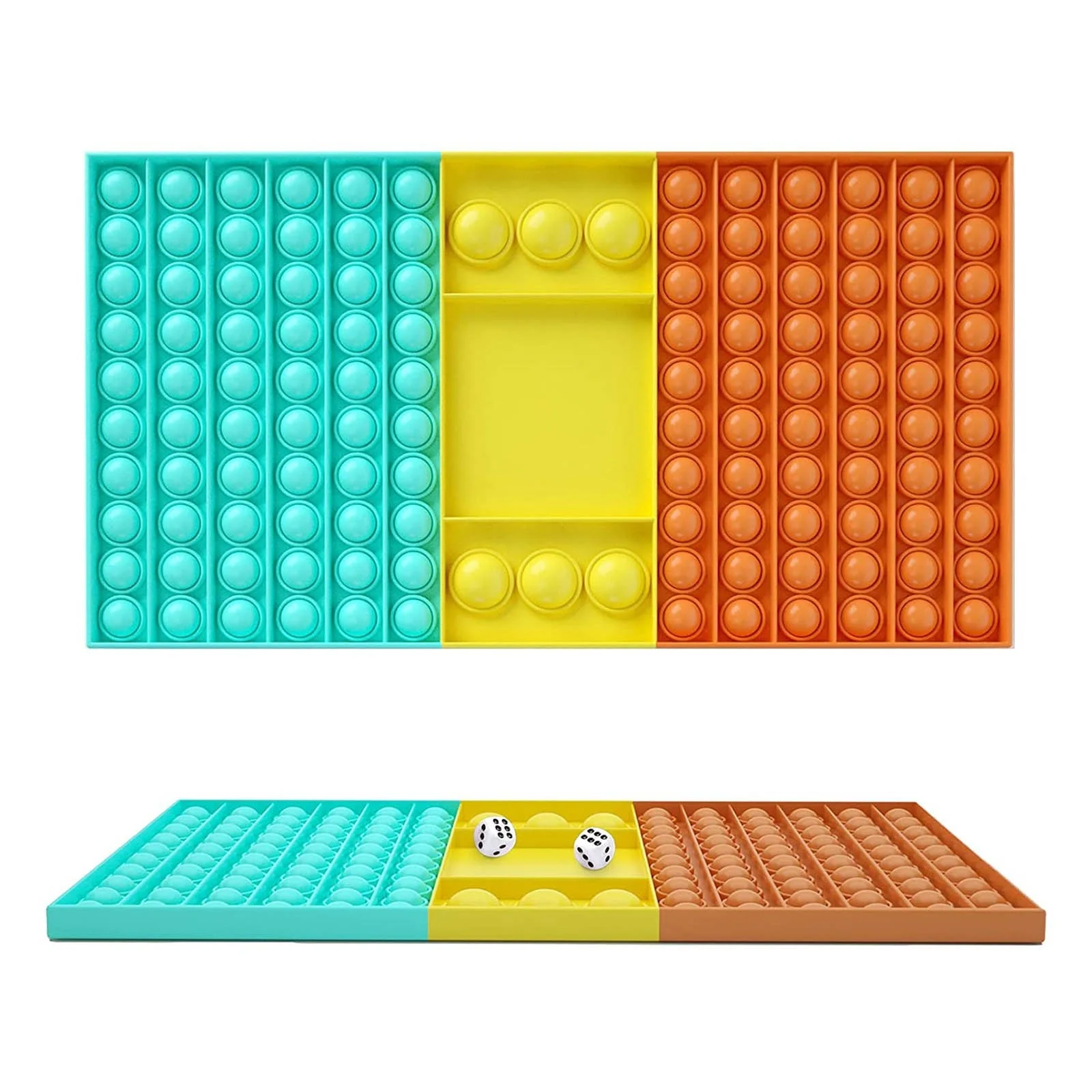 Большая игра игрушка-фиджет радужная шахматная доска Поппер пузырьков сенсорные