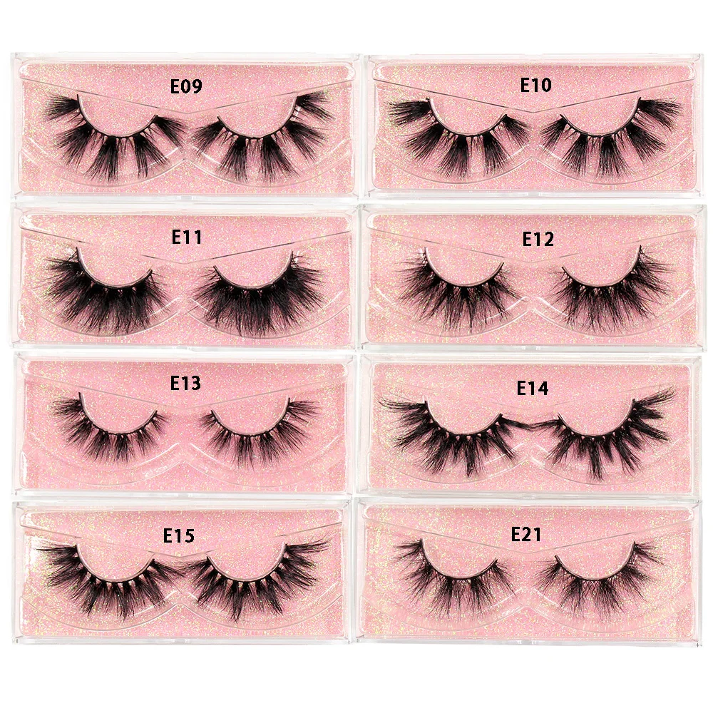 

2021 Makeup Mink Eyelashes 100% Cruelty free Handmade 3D Mink Lashes Full Strip Lashes Soft False Eyelashes Makeup Lashes