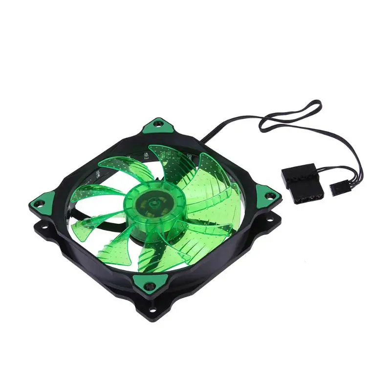 Чистая Бесшумная светодиодная подсветка 120 мм для корпуса ПК вентилятор