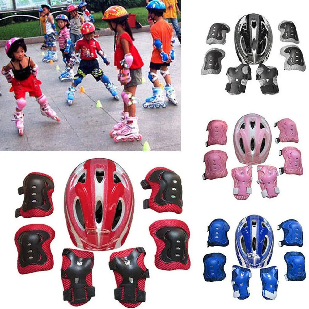 

Safety Protective Equipment Kids Safety Guard Bicycle Helmet Protection Skate Cycling Safety Helmet Knee Elbow Pad