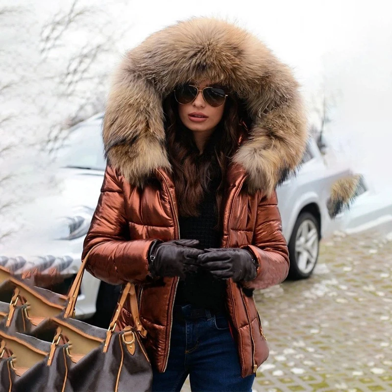 2022 Women's Autumn Winter New European Beautiful Cotton Padded Jacket Down Coat Short Style Classic Femme Girls Clothes Wear