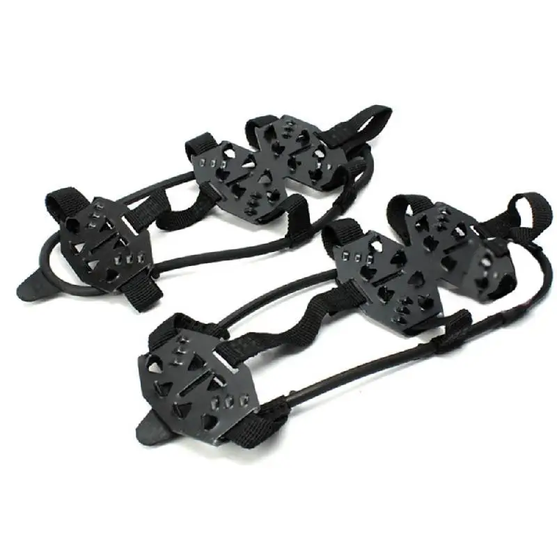 

24 Teeth Ice Gripper For Shoes Women Men Outdoor Climbing Ice Claw Anti-skid Mountaineering Tools Snowfield Crampon Camping