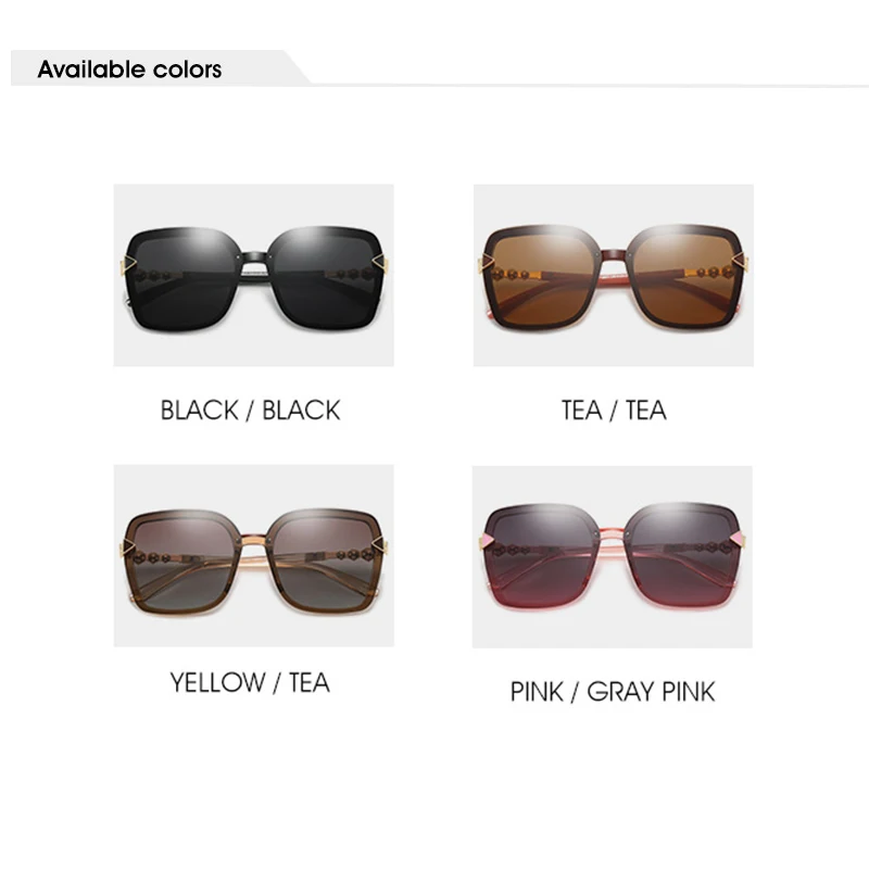 Роскошные квадратные солнцезащитные очки женские брендовые дизайнерские