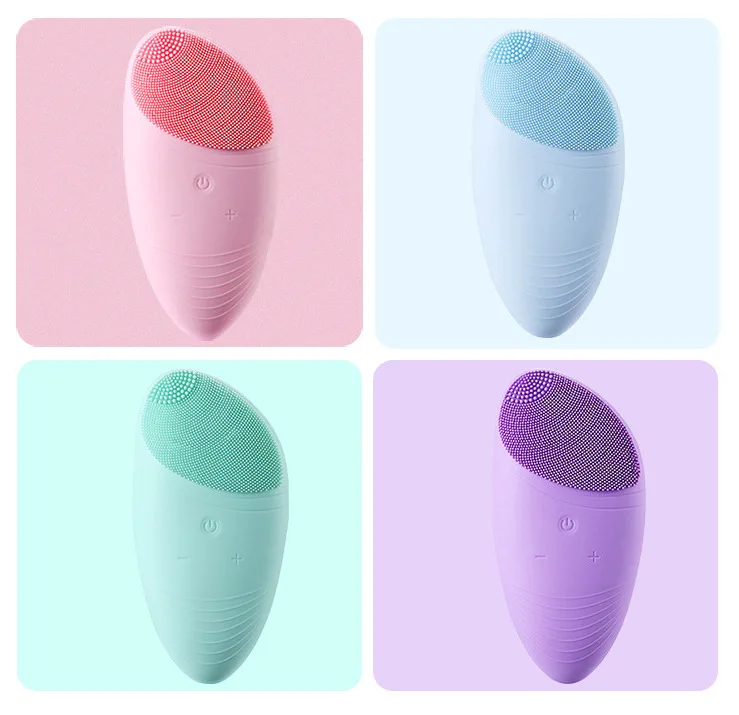 YuBeauty силиконовая щетка для очищения лица звуковая вибрация массаж пор Глубокая