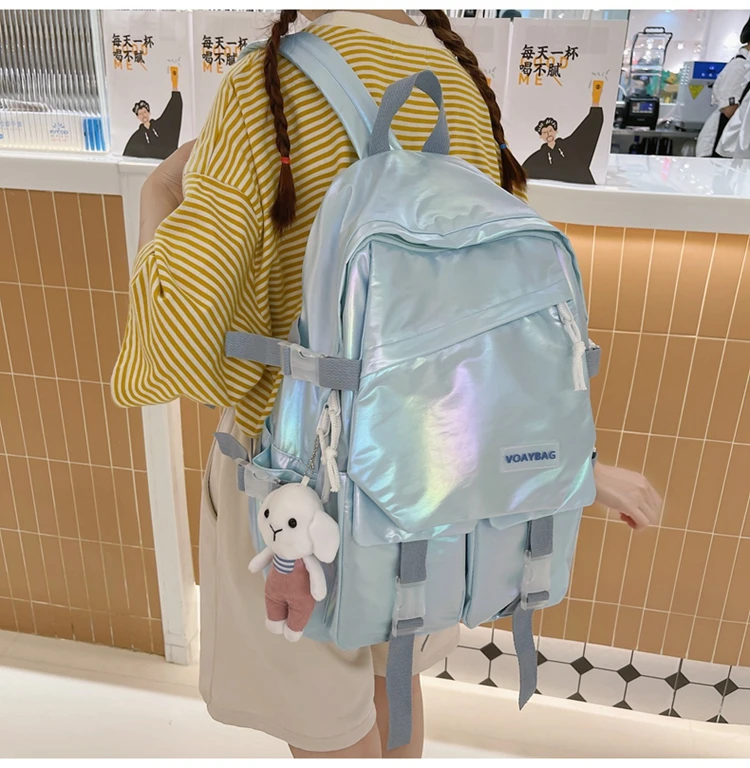 

2078 Large-capacity lightweight waterproof backpack female summer travel niche Korean backpack