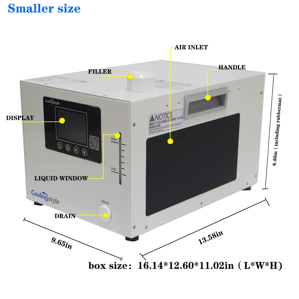 Coolingstyle New Portable Compact Water Chiller | Woodworking Machinery Parts