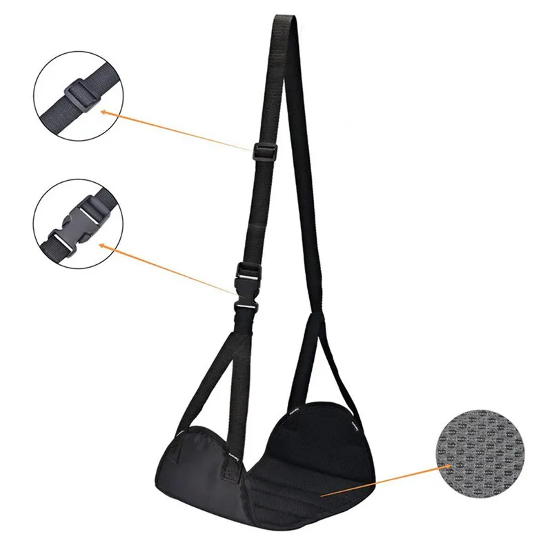 Портативная подставка для ног мягкая трикотажная из полиэстера регулируемая