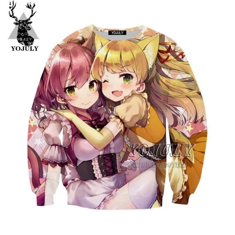 YOJULY Idol Master/Детская толстовка Золушки для девочек с объемным рисунком модная