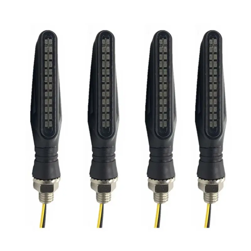 Универсасветильник поворотник для мотоцикла 24 светодиода индикатор поворота