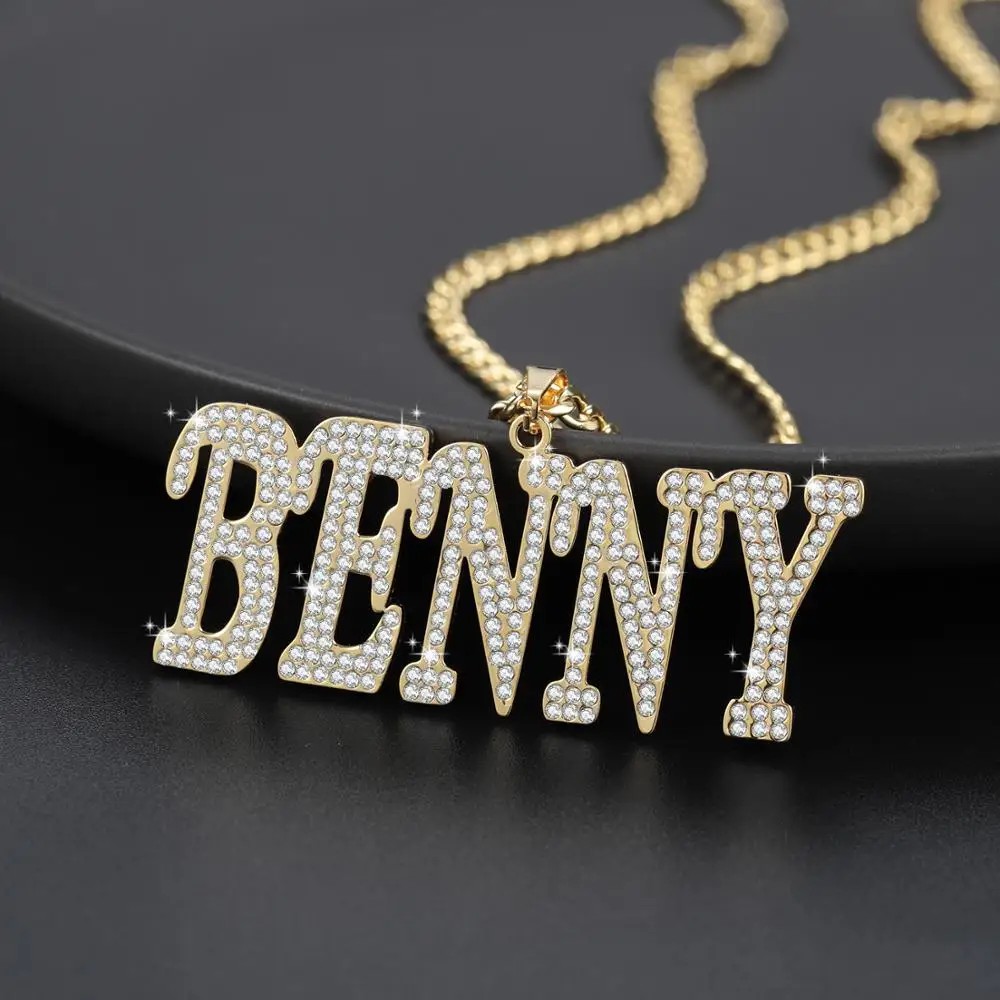 Цепочка кубинская с именем под заказ кулон надписью на ювелирное изделие из