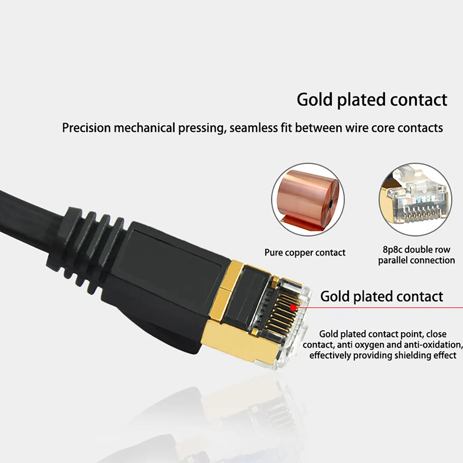 1m-15m Cat 7 Enternet Cable White/black Ethernet Network Compatible Patch Cord For Laptop Router Internet |