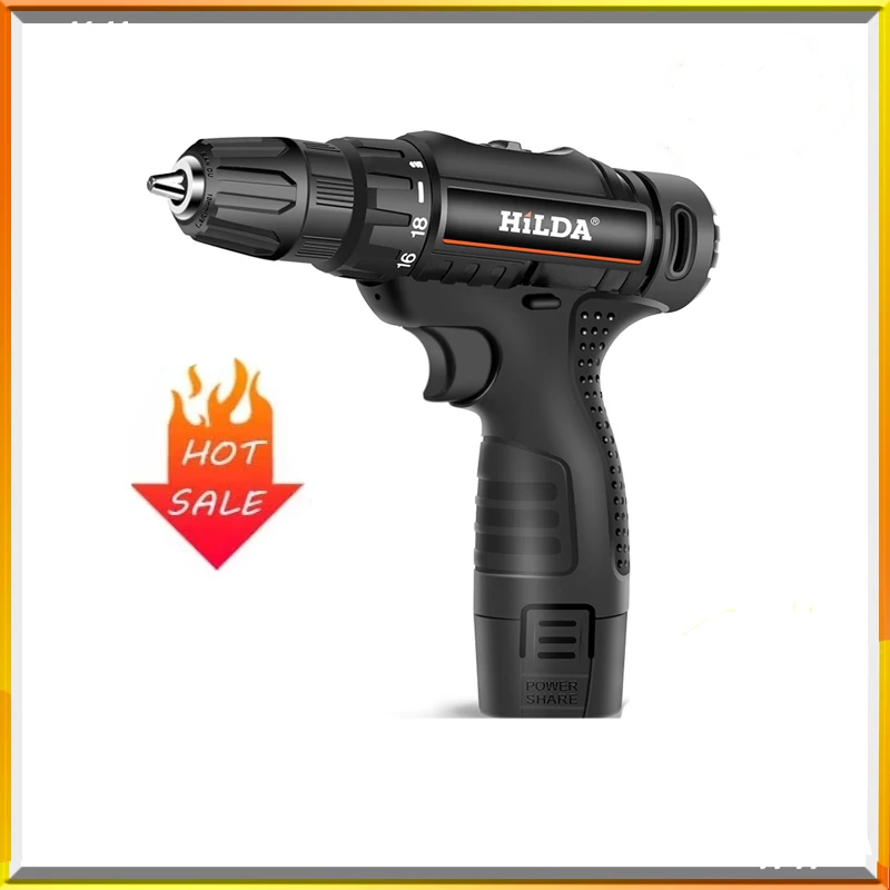 Электрическая дрель перезаряжаемый шуруповерт ручной литиевый аккумулятор