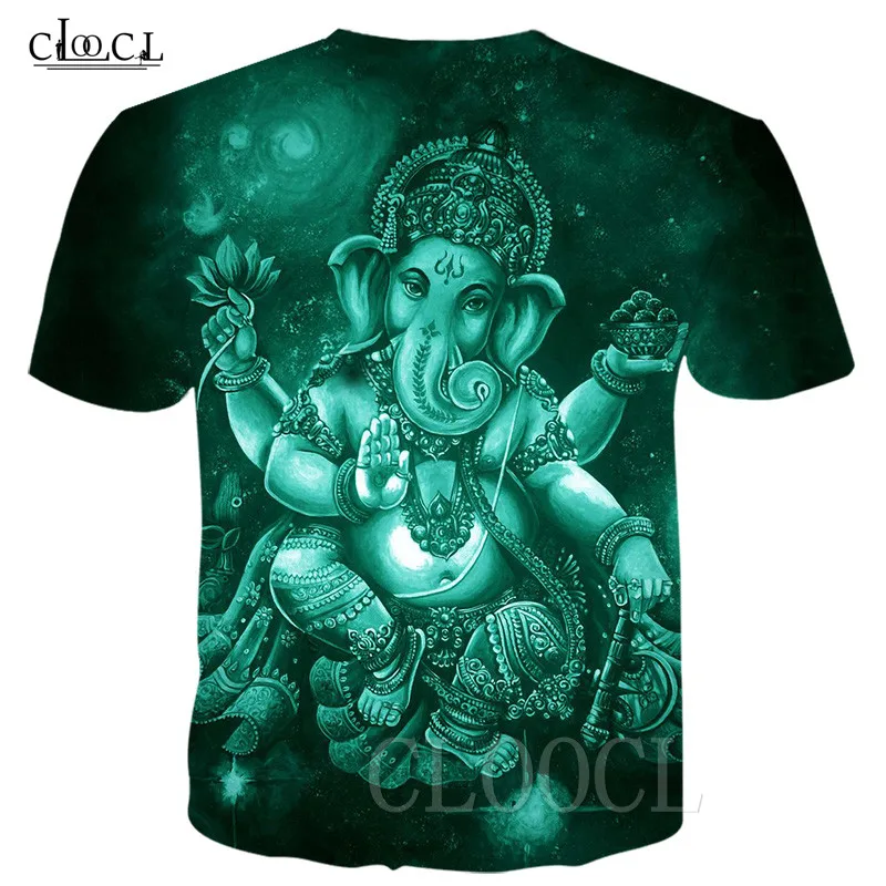 

Unisex Fashion T Shirts Hindu God Ganesha 3D Print Ganesh Men/Women Summer T-shirt New Hip Hop Streetwear Tops Tee Shirt Homme