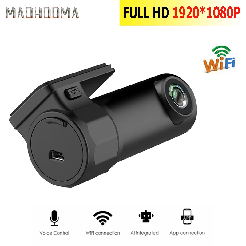 MaoHooMa WiFi Автомобильный видеорегистратор 130 градусов беспроводной 1080P Full HD ночная