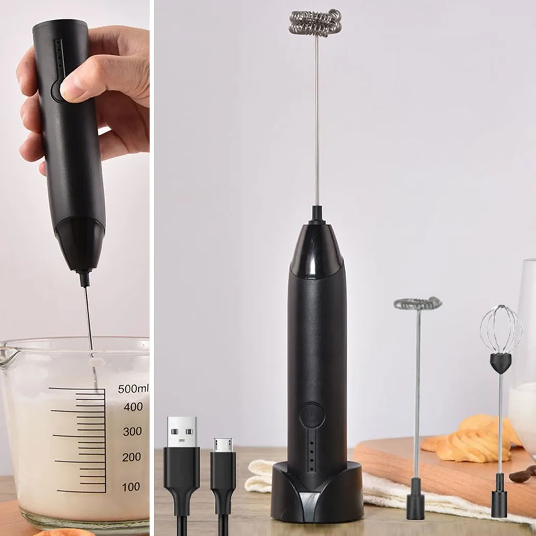 

Electric Hand Mixer USB Stainless Steel Egg Beater Whisk Mixer Household Whisk * 100% Brand New And High Quality
