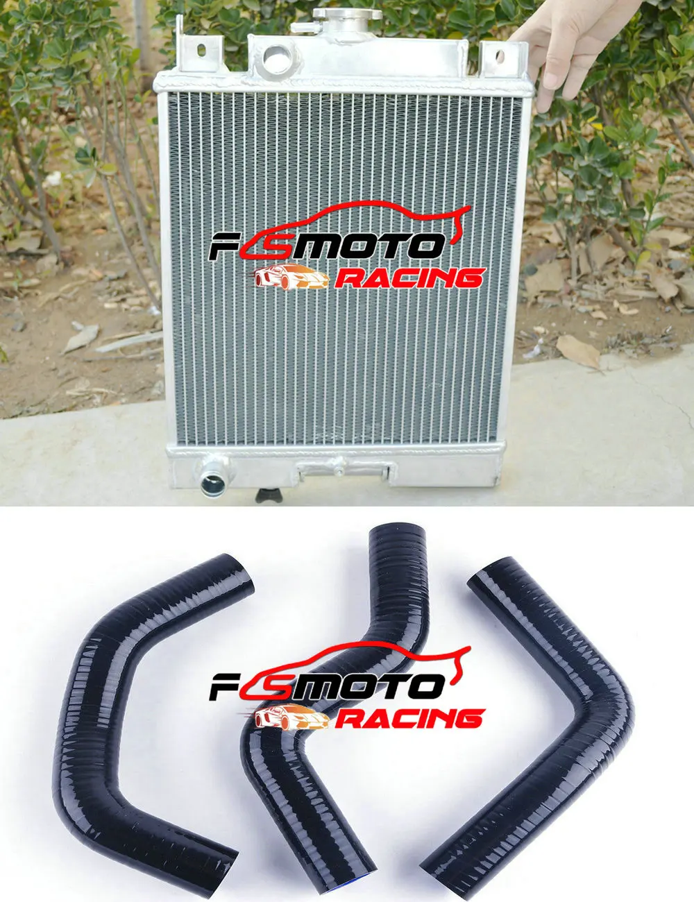 Алюминий радиатор + силиконовый шланг для 1989-2004 идеально подходит Suzuki Swift/G13 GTI 1.0L