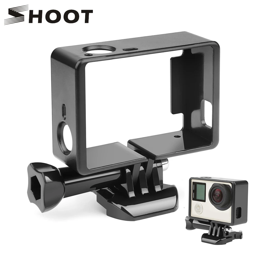 Стандартная защитная рамка для Gopro Hero 4 3 + черный чехол камеры защитное крепление