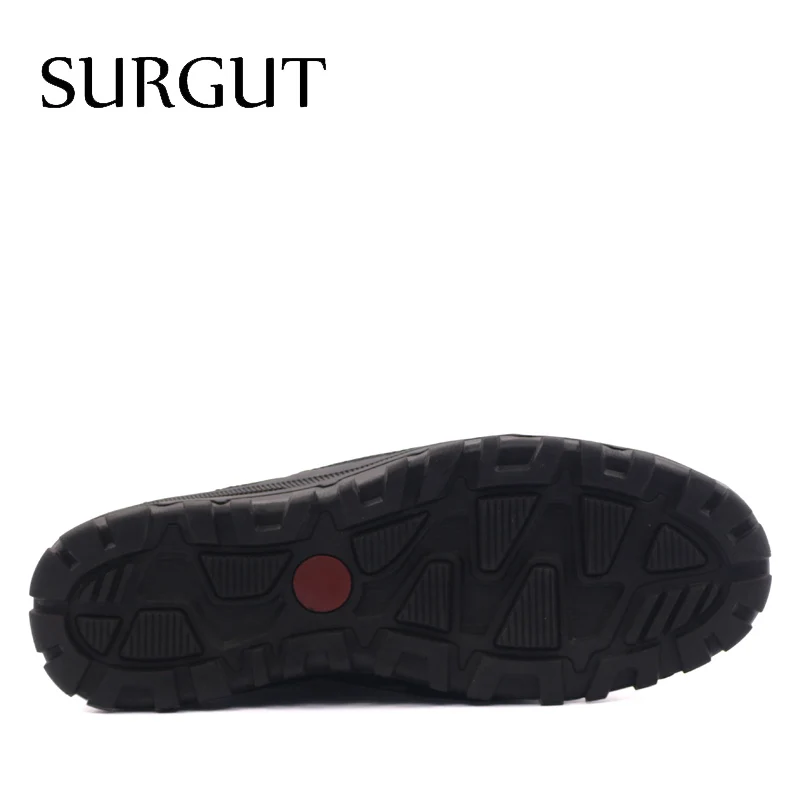 SURGUT Brand Big Sizes Genuine Leather Fashion Men Shoes Handmade Summer Autumn Winter High Quality Flats 38-48 | Обувь