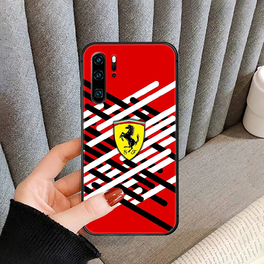

Luxury Sports Car Ferrari Phone case cover For Huawei P Mate Smart 10 20 30 40 Lite Z 2019 Pro black black prime 3D coque pretty