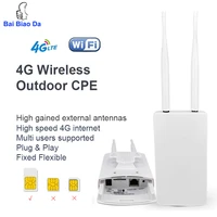 4g lte cpe wifi router unlock 4g 3g mobile hotspot wanlan port dual external antennas gateway with sim card slot ethernet modem