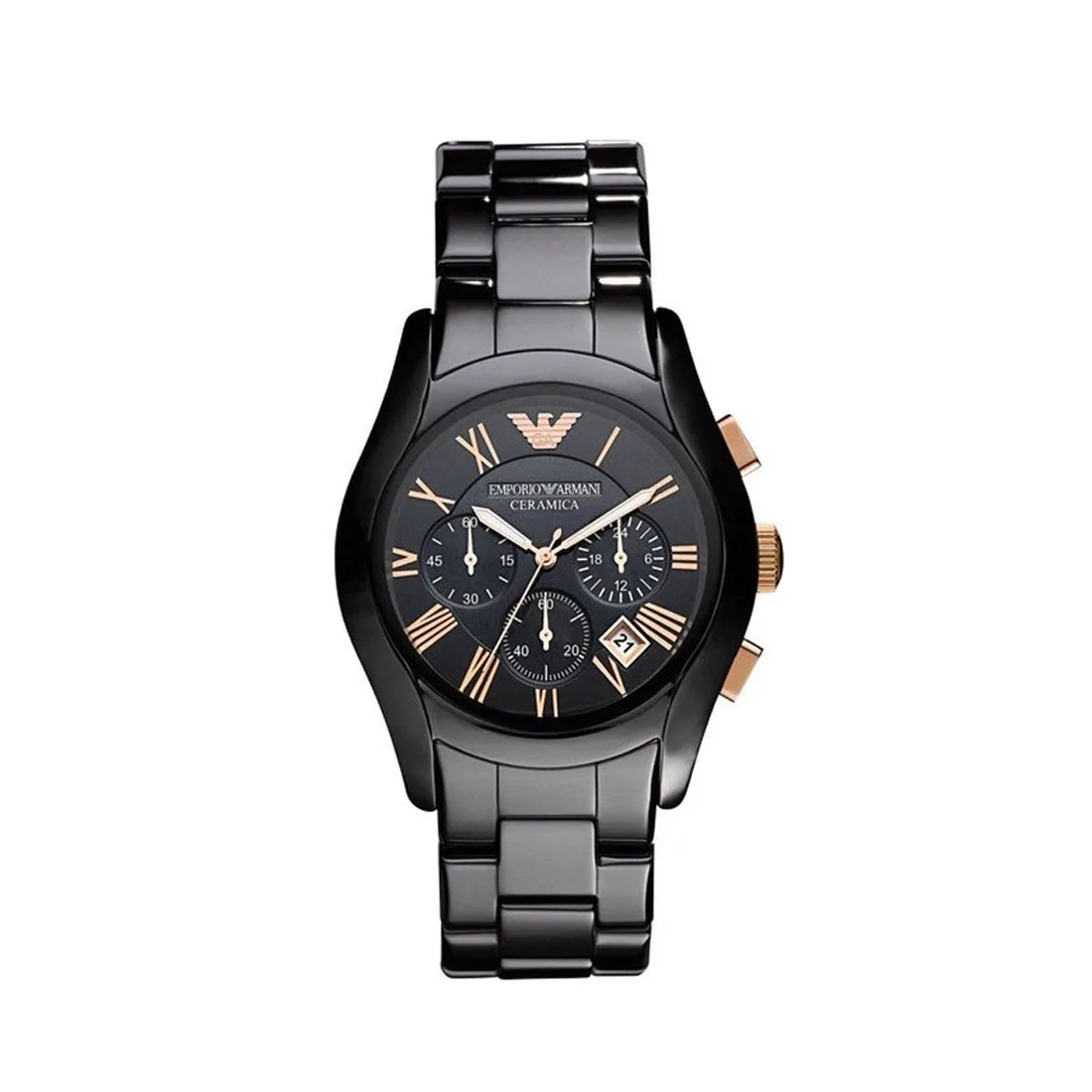 Кварцевые наручные часы Emporio Armani AR1410 мужские аксессуары на браслет с хронографом