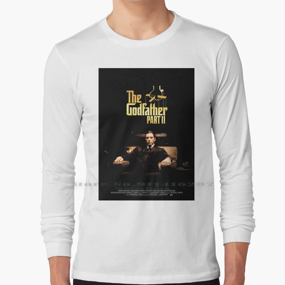 Кинотеатр Крестный отец Часть Ii футболка 100% чистый хлопок фильм Тема часть 2 |