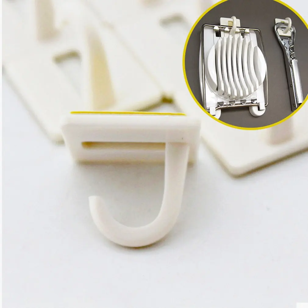 8 шт./компл. белые самоклеющиеся Пластик квадратный крюк небольшой настенное