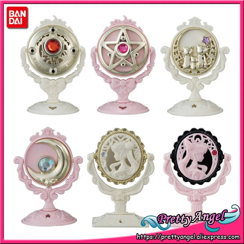 PrettyAngel- Bandai Сейлор Мун 20th юбилей брошь Gashapon Компактное Зеркало Набор