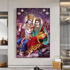 Индийская религия лорд радха кришна холст картина плакат и печать настенные художественные картины для гостиной домашнее украшение