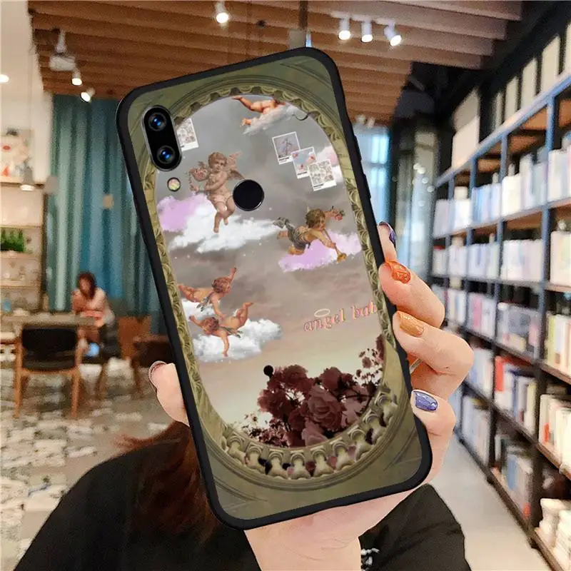 

Renaissance Angel Oil Painting Phone Case For xiaomi redmi note 10 9 9s 8 8t 7 pro max mi note 10 lite pro coque