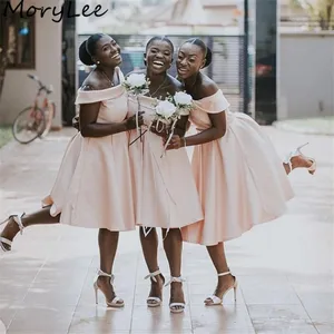 Bridesmaid Dresses Off The Shoulder A-Line High Qulaity Satin Short Bridesmaid Dresses With Zipper Wedding Party Bridemaid Gowns Bridesmaid Dresses Off The Shoulder A-Line High Qulaity Satin Short Bridesmaid Dresses With Zipper Wedding Party Bridemaid Gowns