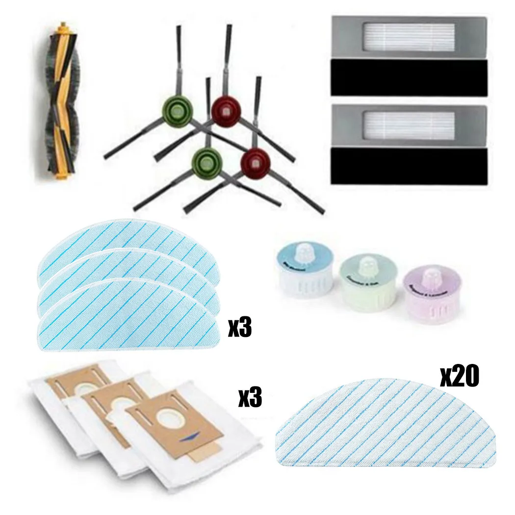 

Roller Main Brush Filter Side Brush Mop Cloth Fragrance Capsules For ECOVACS T9 Vacuum Cleaner Household Cleaning Supplies