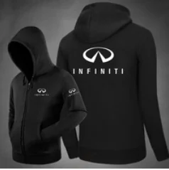 

2020Winter autumn Warm Hoodies Men Women 2019 Nissan Infiniti Sweatshirt Zipper Fleece Oversized Coats Jackets Size 3XL 6
