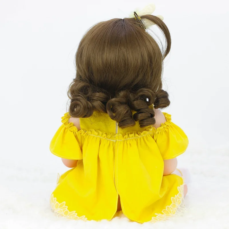 Полностью силиконовая виниловая кукла для мочи и питьевой воды 45 см|Куклы| |