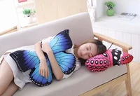 lovely butterfly pillow toy plush bedroom cushion high quality cotton