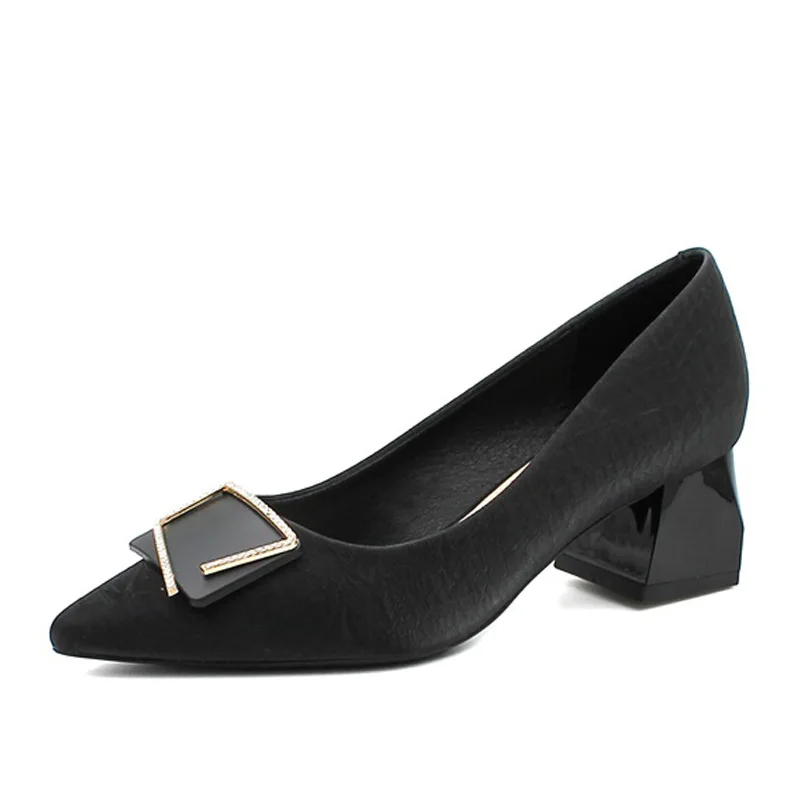 

High Heel Women's Chunky Heel 2021 New All-Match Pointed Gentle Four Seasons Labor Suit Sandals High-Grade Noble