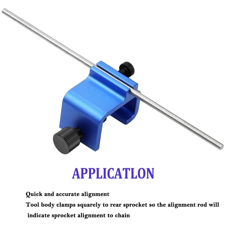 

17cm Chain Alignment Tool Multipurpose Chain Alignment Tool for Motorcycle Bike Sprocket Sport Dirt Bike Tool P15F