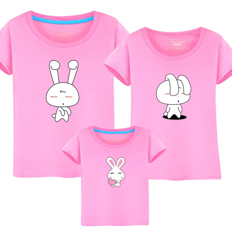 Футболка для мамы и меня одинаковая семейная одежда родителей детей летняя