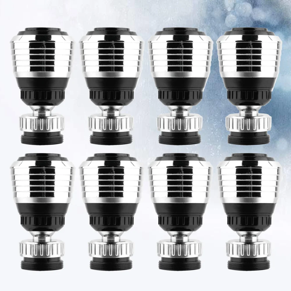 

4Pcs Filter Nozzle Durable Copper Nozzle Filter Head Water Saving Tap Bubbler Connector for Home Kitchen(Silver)