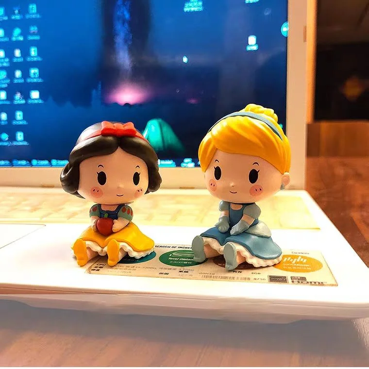 

Q Version Cinderella Aurora Ariel Belle Jasmine Blind Box Action Figures Decoration Model Toys