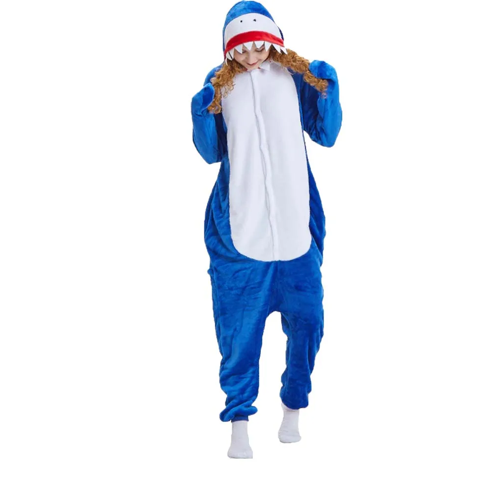 Фланелевая Пижама для взрослых в виде животных единорог пижамы женщин косплей с