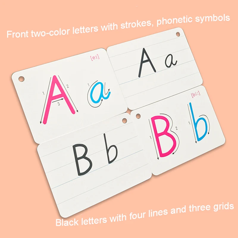 26 букв английская флеш карта ручная работа Монтессори раннее развитие обучающая