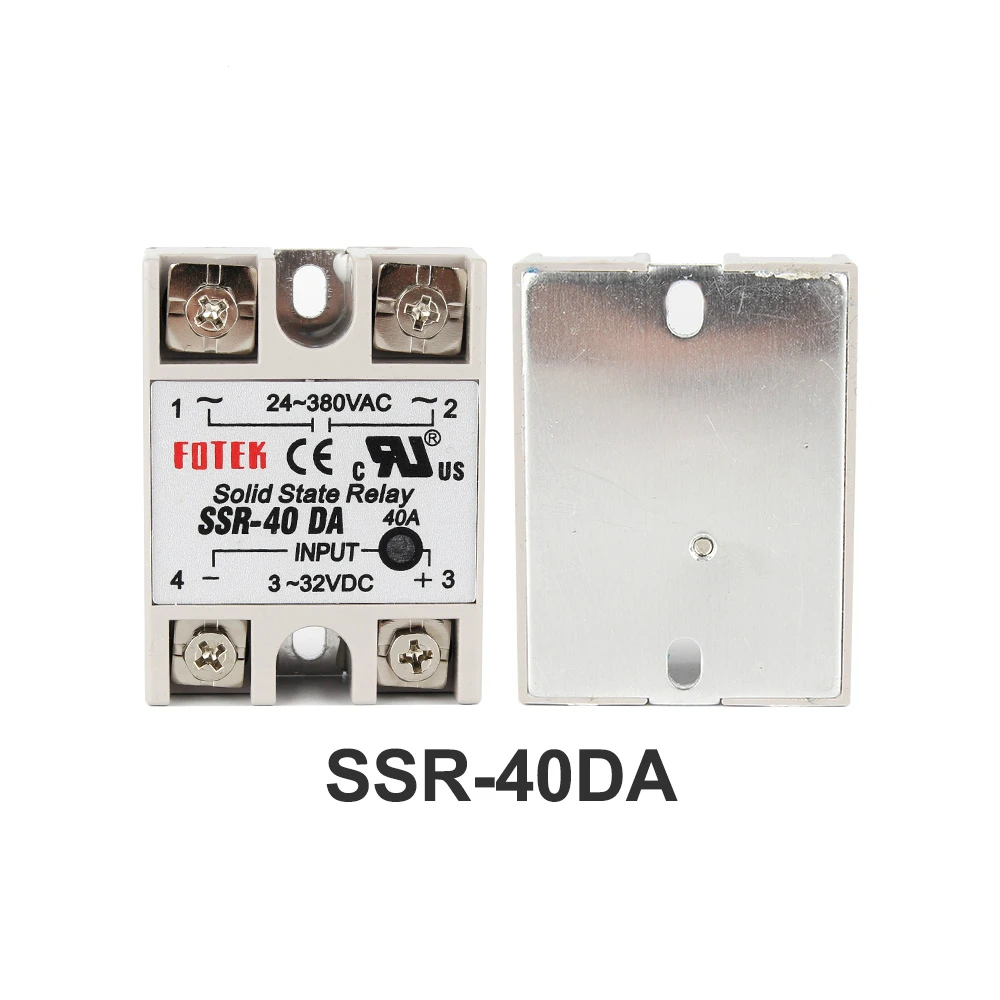 Полупроводниковый модуль реле SSR 10DA 25DA 40DA 60DA 10A 25A 40A 60A на самом деле 3 32 В