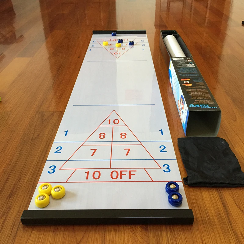 Настольный боулин Shuffleboard настольная игра для завивки путешествий бара школы