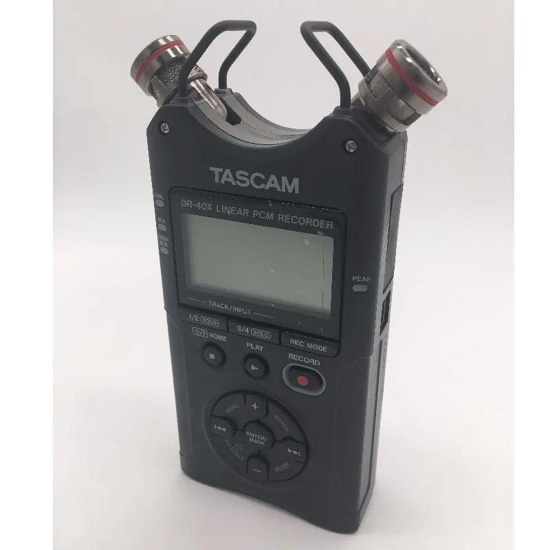 TASCAM DR-40X обновленная версия DR-40 портативный четырехтрековый Цифровой диктофон профессиональная записывающая ручка