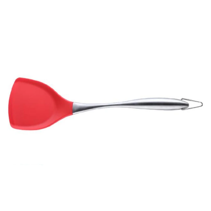

Kitchenware Silicone Spatula Heat Integration Handle Silicone Spoon Scraper Pot Kitchen Cooking Tools